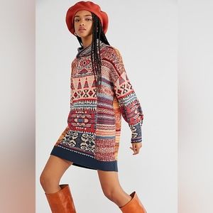 NWOT Free People Taos Sweater Mini Dress